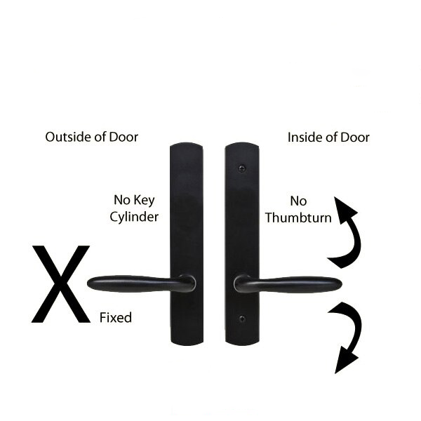 Half Dummy Half Passage Door Hardware Function Explained (No Key, No Thumbturn)