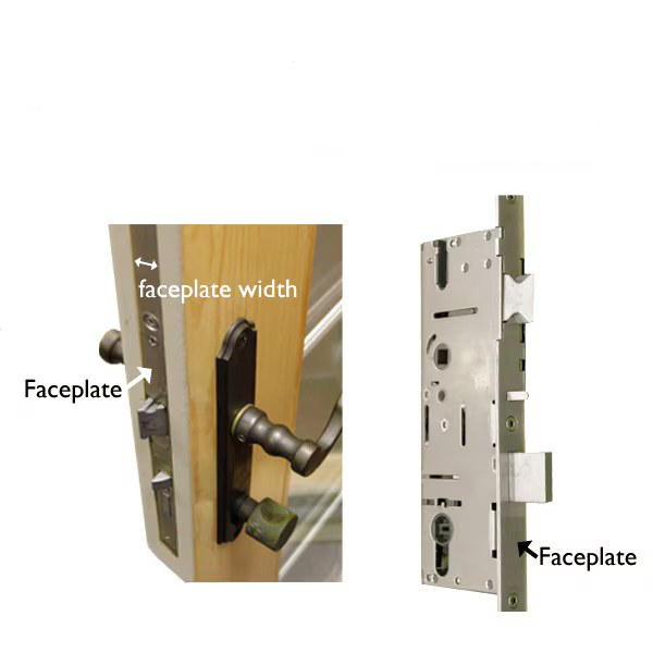 Multipoint Lock Faceplate Guide (Width, Shape, and How To Identify Yours)