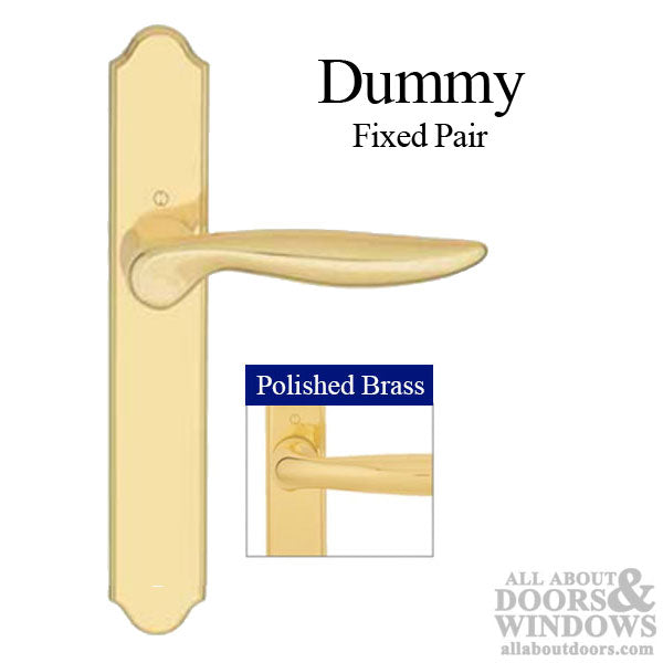Hoppe Toronto Fixed Dummy Handle Set for Swing Doors – Resista Brushed Chrome