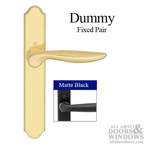 Hoppe Toronto Fixed Dummy Handle Set for Swing Doors – Matte Black