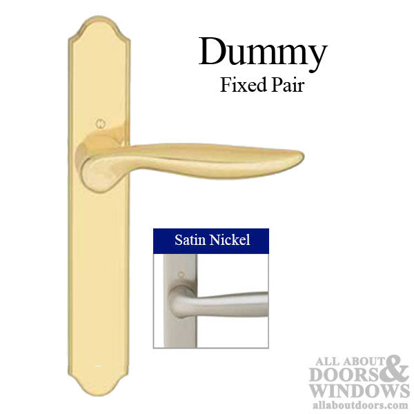 Hoppe Toronto Fixed Dummy Handle Set for Swing Doors – Resista Satin Nickel