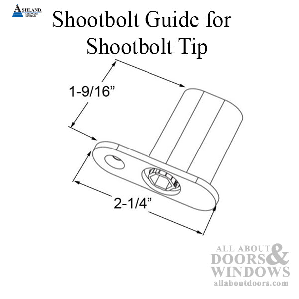 Adjustable Shootbolt Guide for Hex Shootbolt Tips – 13/16" Face Width