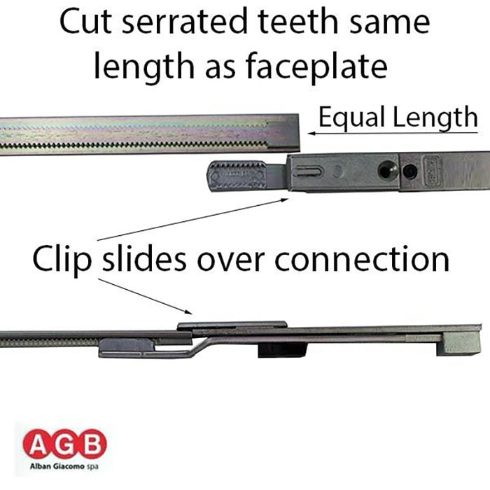 AGB Unitop Terminal Shootbolt – 180mm, Silver, No Cam