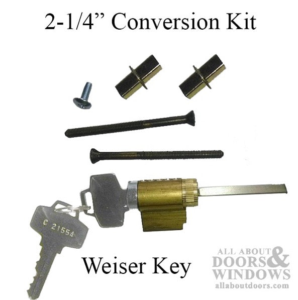 Active Lever Set Assembly for 2-1/4" Stile – Weiser Cylinder with Keys