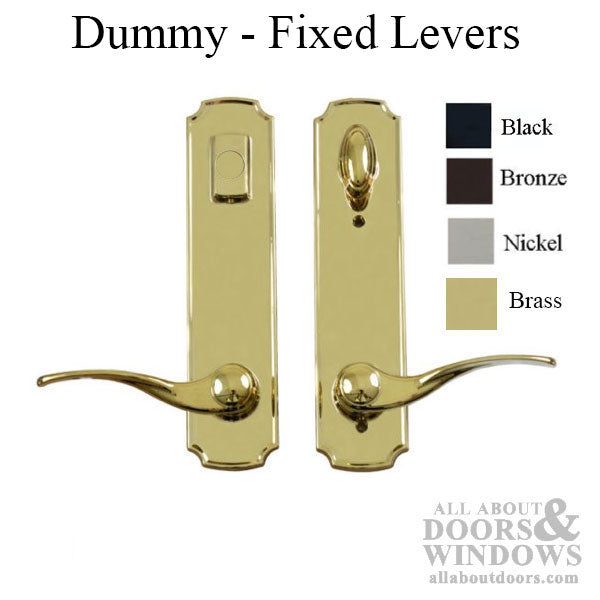 Trilennium Eclipse Dummy Handle Set – 6" PZ, 1-3/4" Door