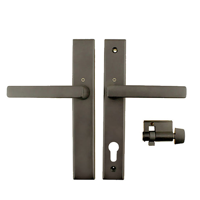Hoppe Dallas Inactive Handleset – 92mm PZ, Rustic Umber