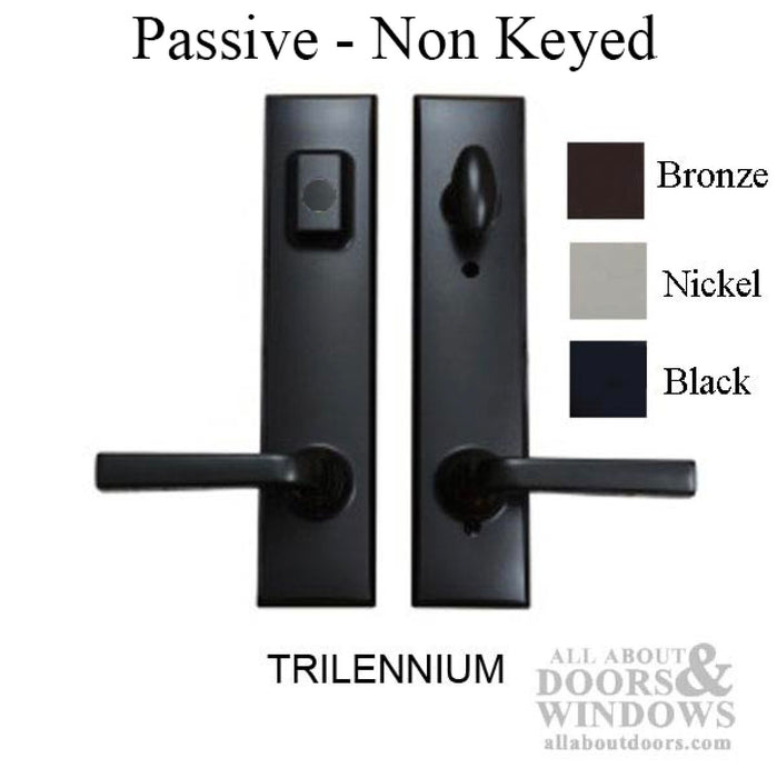 Trilennium Passive Handleset Trim with T-Turn Drive – 6" Handle to Cylinder Spacing