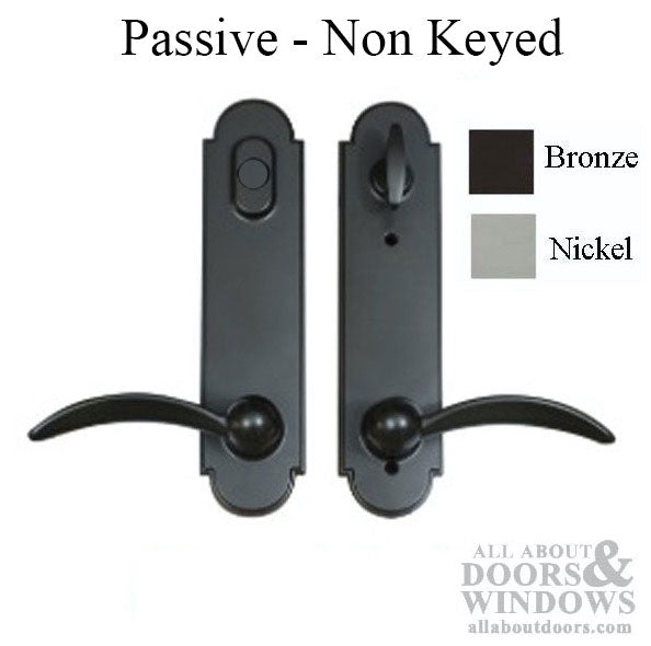 Trilennium Passive Handleset Trim with T-Turn Drive – 6" Handle Spacing