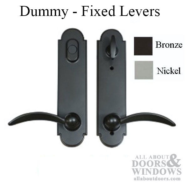 Trilennium Dummy Handleset Trim with Fixed Levers and T-Turn Drive – 1-3/4" Door