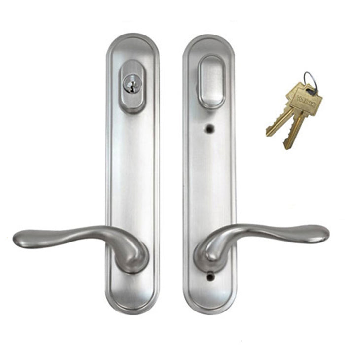 Trilennium Active Keyed Handleset Trim – 3000 Series, 6" PZ, Traditional Style