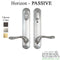 Trilennium Peachtree Passive T-Turn Handleset – 3020 Series, Non-Keyed, 1-3/4" Door