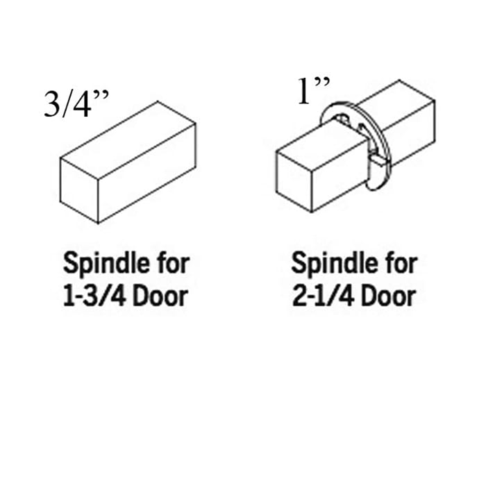 Endura Trilennium Spindle – 1" Length for 2-1/4" Doors