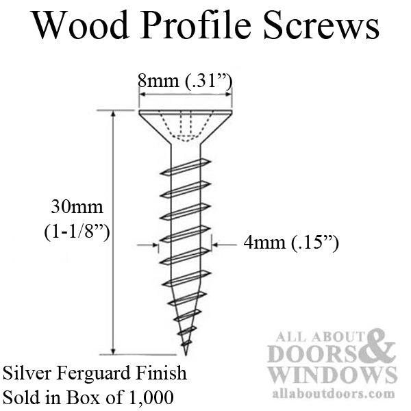 GU/Ferco Multipoint Lock Installation Screw – 4.2 x 30mm, Box of 1,000