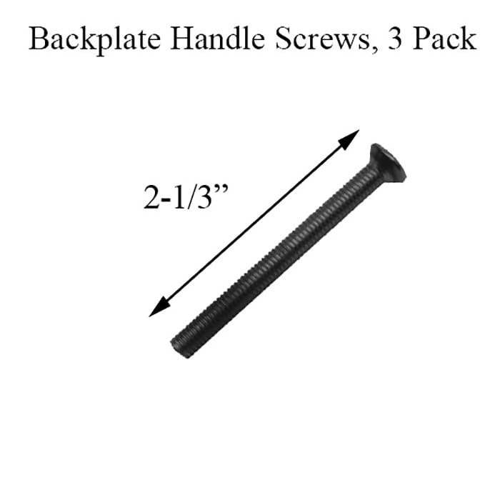 Backplate Screw Pack for Handle Sets – M5 x 60mm, Matte Black