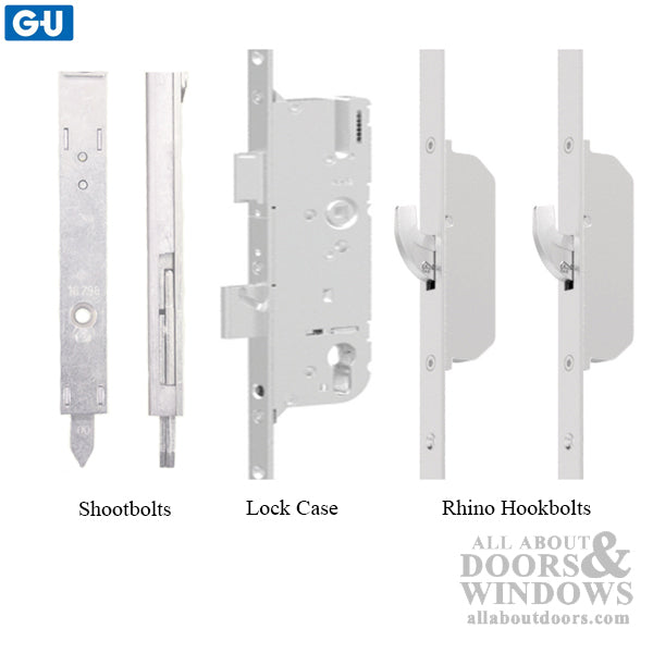 G-U/Ferco Active Multipoint Lock Kit – 30mm Backset, 92mm PZ, 35" Handle Height