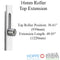Hoppe HLS9000 Upper Extension for Two Roller Multipoint Lock – 48.03" Length, 16mm Faceplate