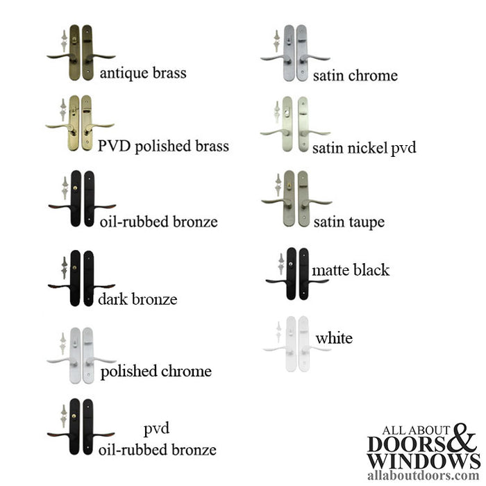 Marvin Traditional Active Hinged Door Trim – Keyed, Satin Taupe