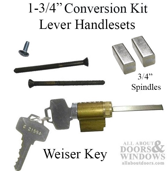 Active Lever Set Assembly with Weiser Cylinder – 1-3/4" Door Thickness