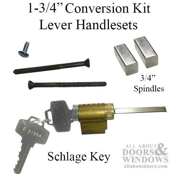 Active Lever Set Assembly with Schlage SC1 Cylinder – 1-3/4" Door