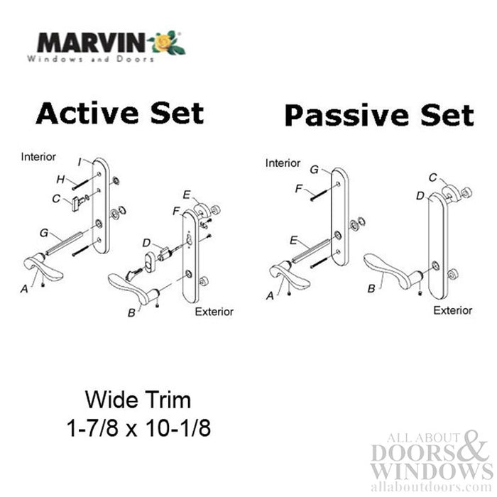 Marvin Inactive/Dummy Trim for Hinged Passive Doors – PVD Oil Rubbed Bronze