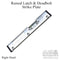 G-U/Ferco Latch & Deadbolt Raised Strike Plate for Sloped Frame – Right Hand