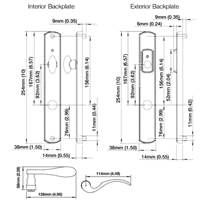 Hoppe Munchen Keyed Active Handleset – M112P/2167N, Oil Rubbed Brass