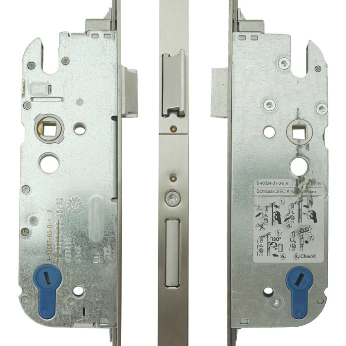 GU Secury Automatic Multipoint Lock for 6' 8" Doors – 45mm Backset, 92mm PZ, Stainless Steel
