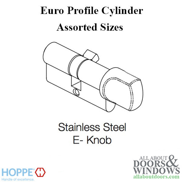 Hoppe Round Rosettes for Euro Profile Cylinder – Stainless