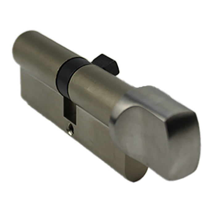Hoppe Euro Profile Cylinder with Stainless Thumbturn – 86mm, for 1-3/4" Doors