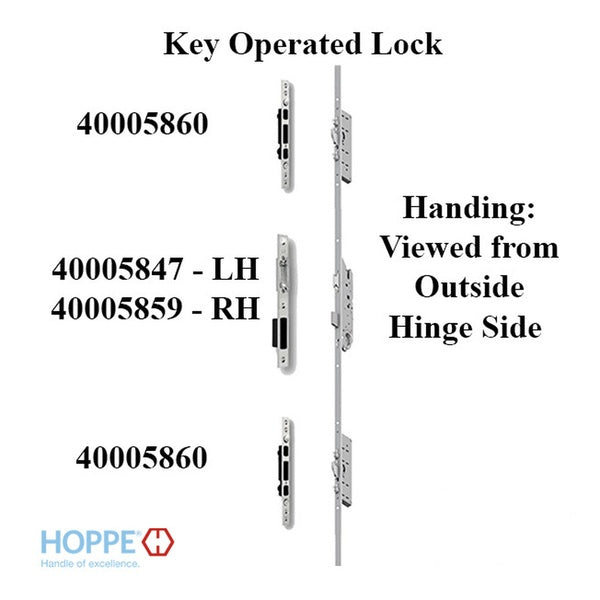 Hoppe Roundbolt and Swing Hook Strike Plate – Brushed Stainless Steel