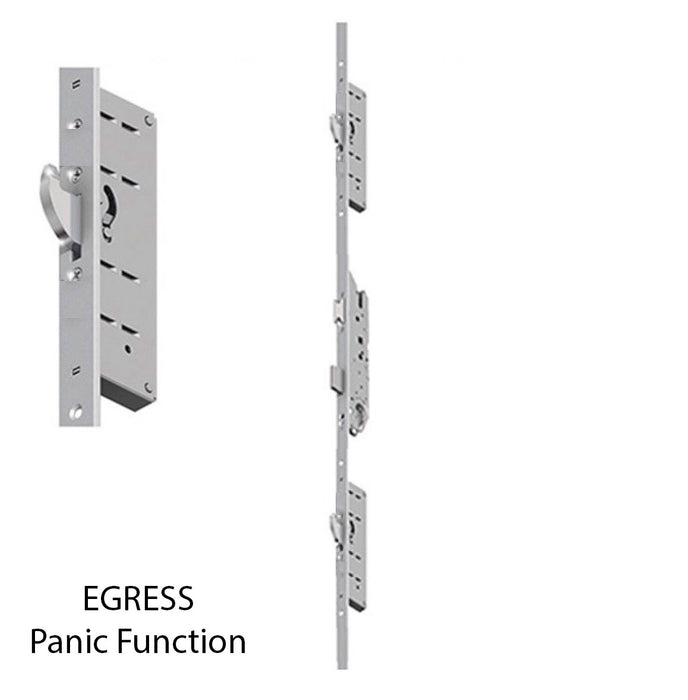 Hoppe Key Operated Multipoint Lock with Panic Function – 45mm Backset, 40.2" Handle Height