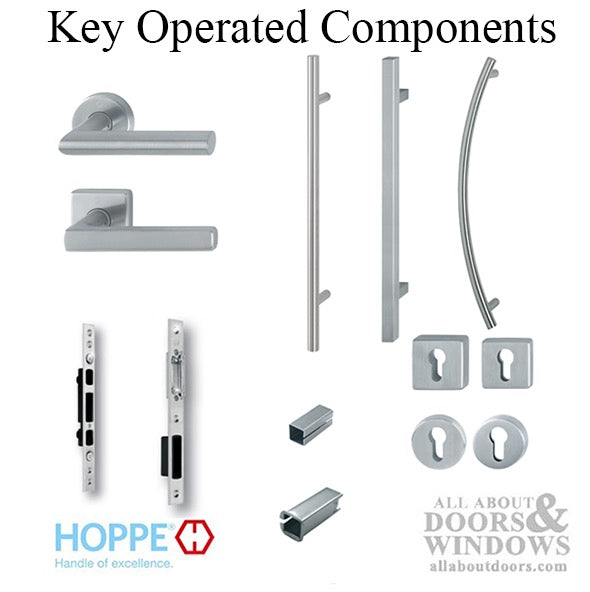 Hoppe Amsterdam Interior Handle Half Set – Stainless Steel