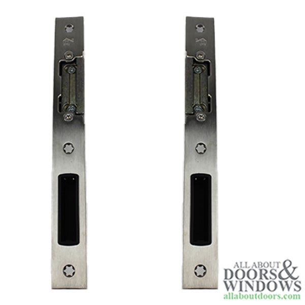 Hoppe Latch & Deadbolt Strike for Key Operated Multipoint Lock – Left Hand, Brushed Stainless Steel