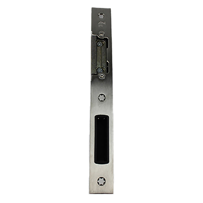 Hoppe Latch & Deadbolt Strike for Key Operated Multipoint Lock – Right Hand Inswing, Brushed Stainless Steel