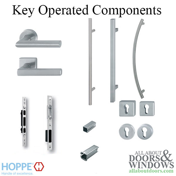Hoppe Key Operated Multipoint Lock with Panic Function – 45mm Backset, 40.2" Handle Height