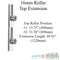 Hoppe Manual Top Extension – 2 Roller for 4 Roller System, 16mm Faceplate