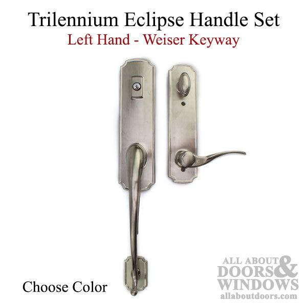 Weiser Trilennium 3000 Series Grip Handle – Left Hand, 6" PZ, Satin Nickel