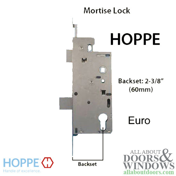 Hoppe Active Bottom Shootbolt Gear – 70mm Backset, Adjustable Handle Height