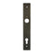 Hoppe Dallas Interior Backplate – 92mm PZ, Rustic Umber