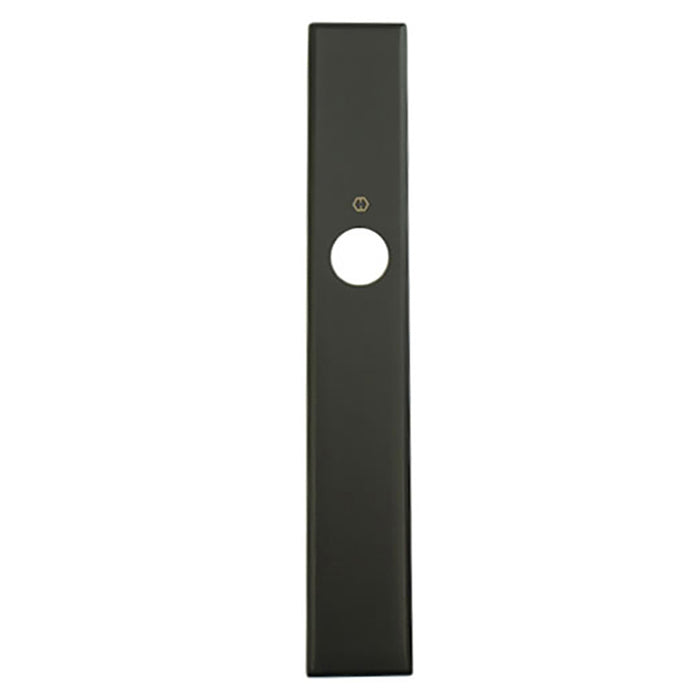 Hoppe Dallas Exterior Backplate for Inactive Handlesets – 92mm PZ, Matte Black
