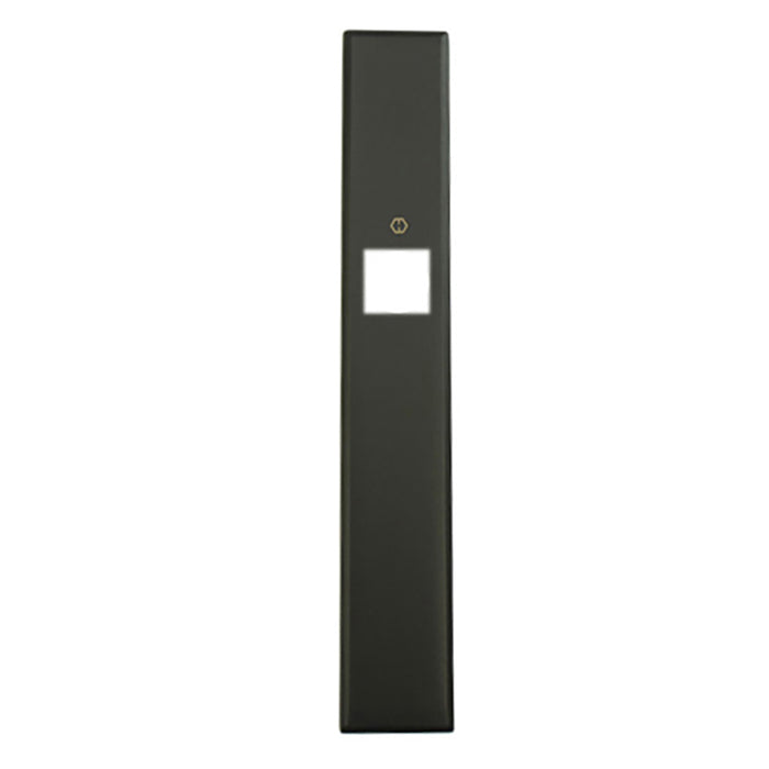 Hoppe Dallas Exterior Backplate for Dummy Handlesets – Matte Black