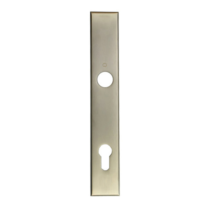 Hoppe Dallas Exterior Backplate for Active Handlesets – 92mm PZ, Satin Nickel