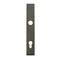Hoppe Dallas Exterior Backplate for Active Handlesets – 92mm PZ, Dark Bronze Metallic