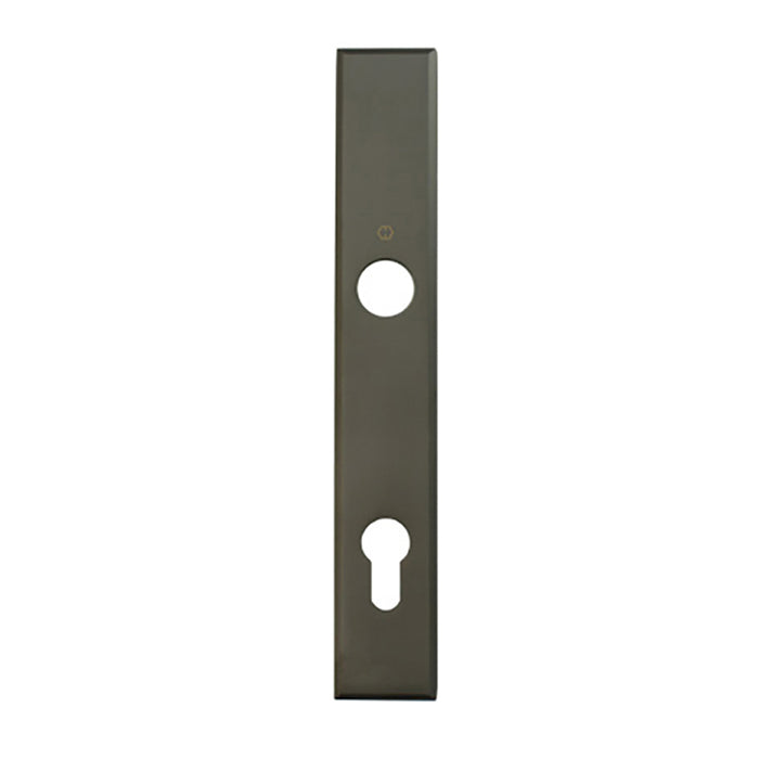 Hoppe Dallas Exterior Backplate for Active Handlesets – 92mm PZ, Dark Bronze Metallic