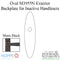 Hoppe Oval Exterior Backplate M3955N – Matte Black