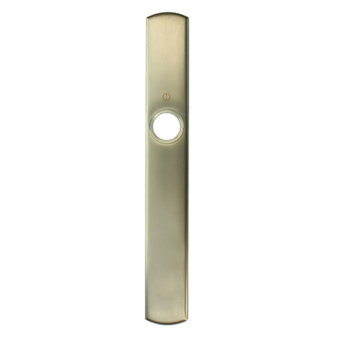 Hoppe Contemporary Exterior Backplate M216N – Inactive Handleset, Satin Nickel