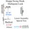 Hoppe HLS9000 Swinghook Multipoint Lock – 60mm Backset, 92mm PZ, 41.11" Handle Height