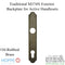 Hoppe Traditional Exterior Backplate M374N – 92mm PZ, Oil-Rubbed Brass