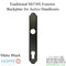 Hoppe Traditional Exterior Backplate for Active Handlesets – 92mm PZ, Matte Black
