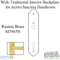 Hoppe Wide Traditional Interior Backplate – 92mm PZ, Resista Brass